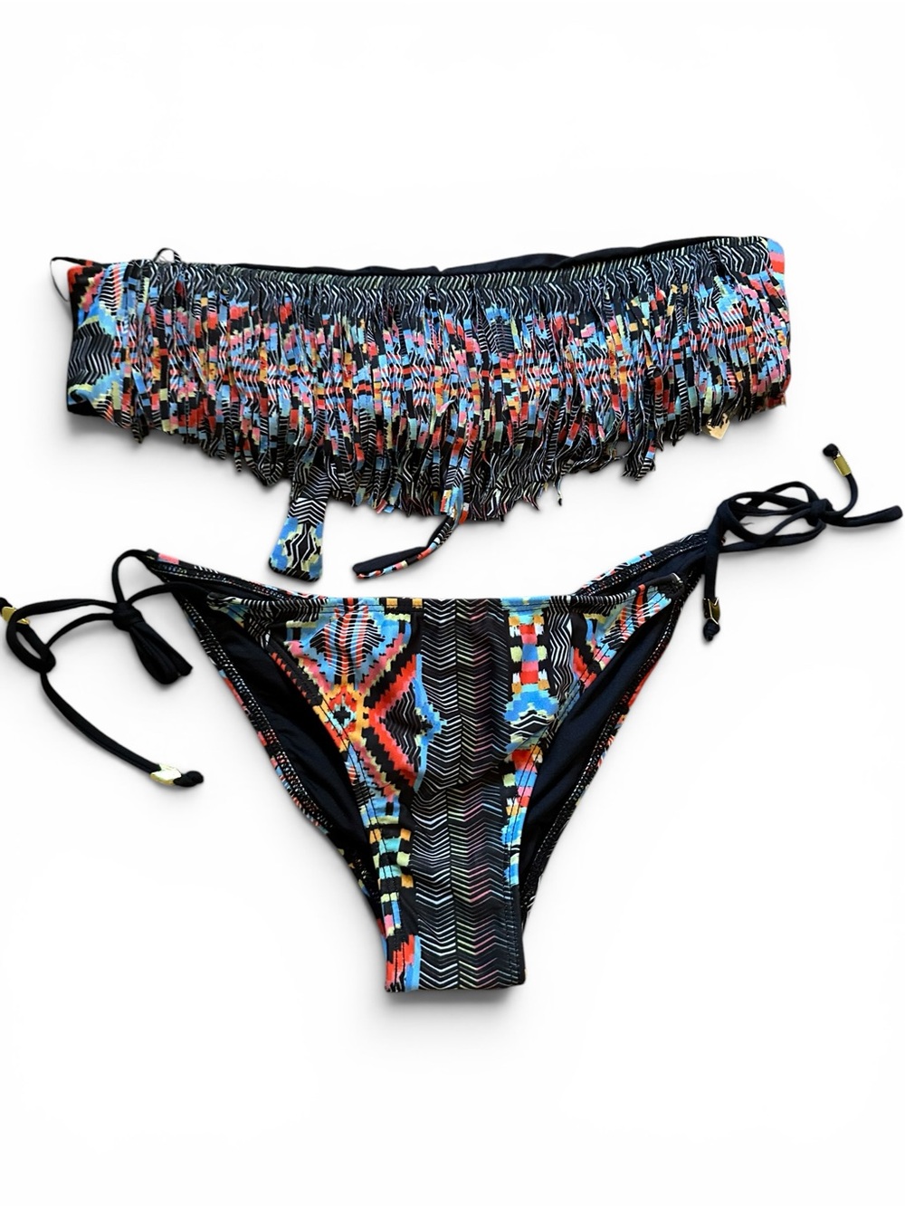 NWOT L*Space fringe southwestern bikini set